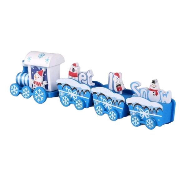 “Let it Snow” Mini Toy Train - Picture 1 of 4
